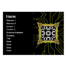Jellyfish WGB Grid Rotated Business Card Template