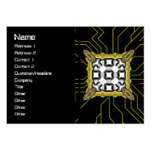 Jellyfish WGB Grid Rotated Inverted Business Cards