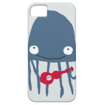 Jellyfish with Ukelele iPhone 5 Cover