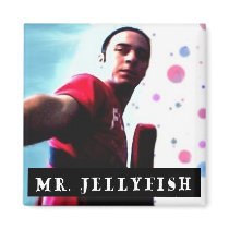 Jellyman Fridge Magnet by MrJellyfish Jellyman Fridge Magnet