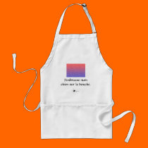 J'embrasse mon chien sur la bouche Photo Apron