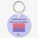 J'embrasse mon chien sur la bouche Photo keychain