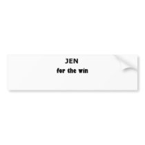 Jen FTW bumper stickers by szclothingdesigns Jen FTW bumper stickers