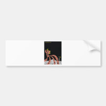 Jen Lowe Black Art Work Bumper Stickers