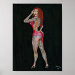 Jen Sexy Tattoo Poster