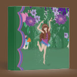 Jen the Dancing Flower Fairy 1 inch Binder binders