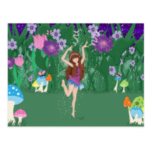 Jen the Dancing Flower Fairy Postcard