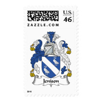 Jenison Family Crest Postage Stamps
