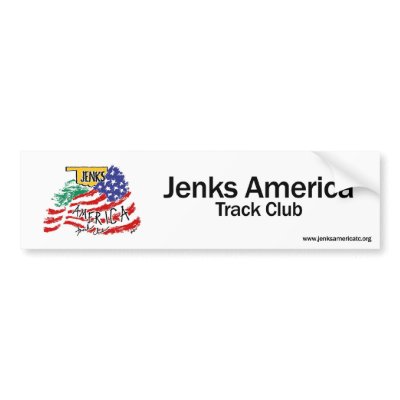 Jenks America Track Club Bumper Sticker by bchurch99