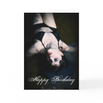 Jenn Martin (black bikini) Birthday Card