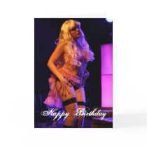 Jenn Martin (stage blond) Birthday  Card