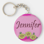 Jennifer Daisy Keychain