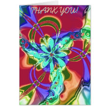 Jenniflower #22, THANK YOU! card