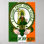 Jennings Clan Motto Poster Print