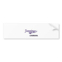 Jennings Louisiana City Classic Bumper Sticker