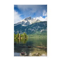 Jenny Lake Stretched Canvas Prints