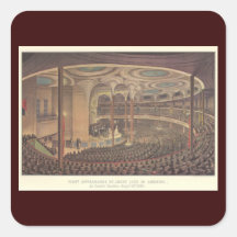 Jenny Lind, Swedish Opera Singer Square Stickers