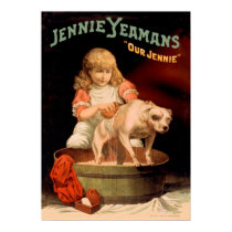 Jenny Yeaman's Girl Washing Dog posters by FRUITLOOPY Jenny Yeaman's Girl Washing Dog posters