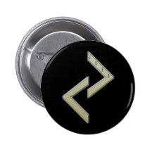 Jera Rune gold Pinback Button