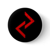 Jera Rune red Pinback Buttons