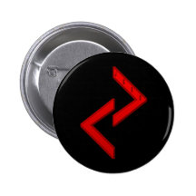 Jera Rune red Pinback Buttons