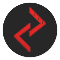 Jera Rune red Sticker