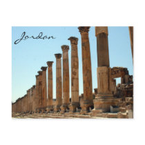 jerash column street postcards