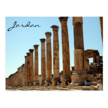 jerash column street postcards
