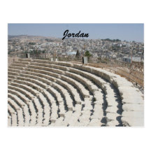 jerash roman amphitheater postcards