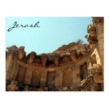 jerash theater ancient post card