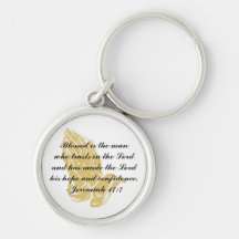 Jeremiah 17:7 Keychain