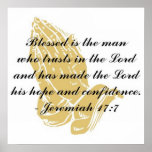 Jeremiah 17:7 Poster