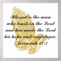 Jeremiah 17:7 Poster