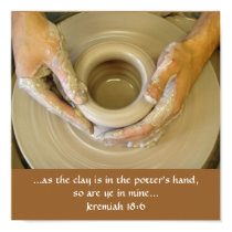 Jeremiah 18:6 Potter's Hand posters