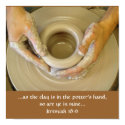 Jeremiah 18:6 Potter's Hand posters