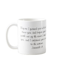 Jeremiah 1:5 Personalized Baby Gift Mug