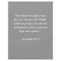 JEREMIAH 29:11 Bible Verse flyers by Christianity JEREMIAH 29:11 Bible Verse flyers