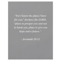 JEREMIAH 29:11 Bible Verse flyers