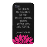 Jeremiah 29 11 Bible Verse iPhone 4 Case Black