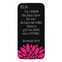 Jeremiah 29 11 Bible Verse iPhone 5 Case Black