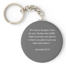 JEREMIAH 29:11 Bible Verse Keychains