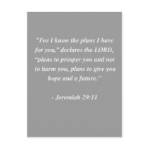 JEREMIAH 29:11 Bible Verse Postcard