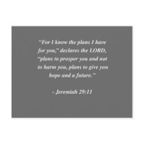 JEREMIAH 29:11 Bible Verse Postcards