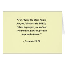 JEREMIAH 29:11 CARDS