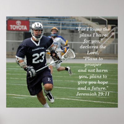 Jeremiah 29:11 Lacrosse Print