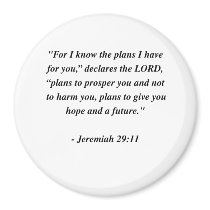JEREMIAH 29:11 FRIDGE MAGNET