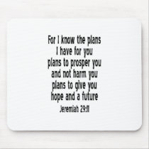 Jeremiah 29:11 mouse pads