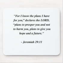 JEREMIAH 29:11 MOUSE PAD