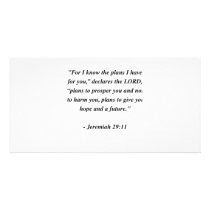 JEREMIAH 29:11 PHOTO GREETING CARD