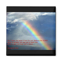Jeremiah 29:11 Rainbow Refrigerator Magnets
